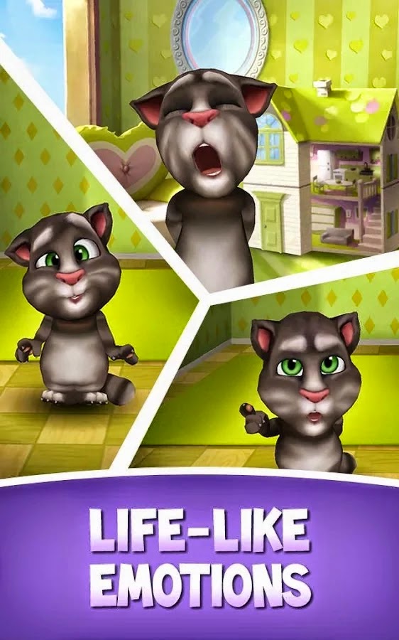 Android HVGA and QVGA HD Games My Talking Tom v1.9.3 Mod Apk+Data