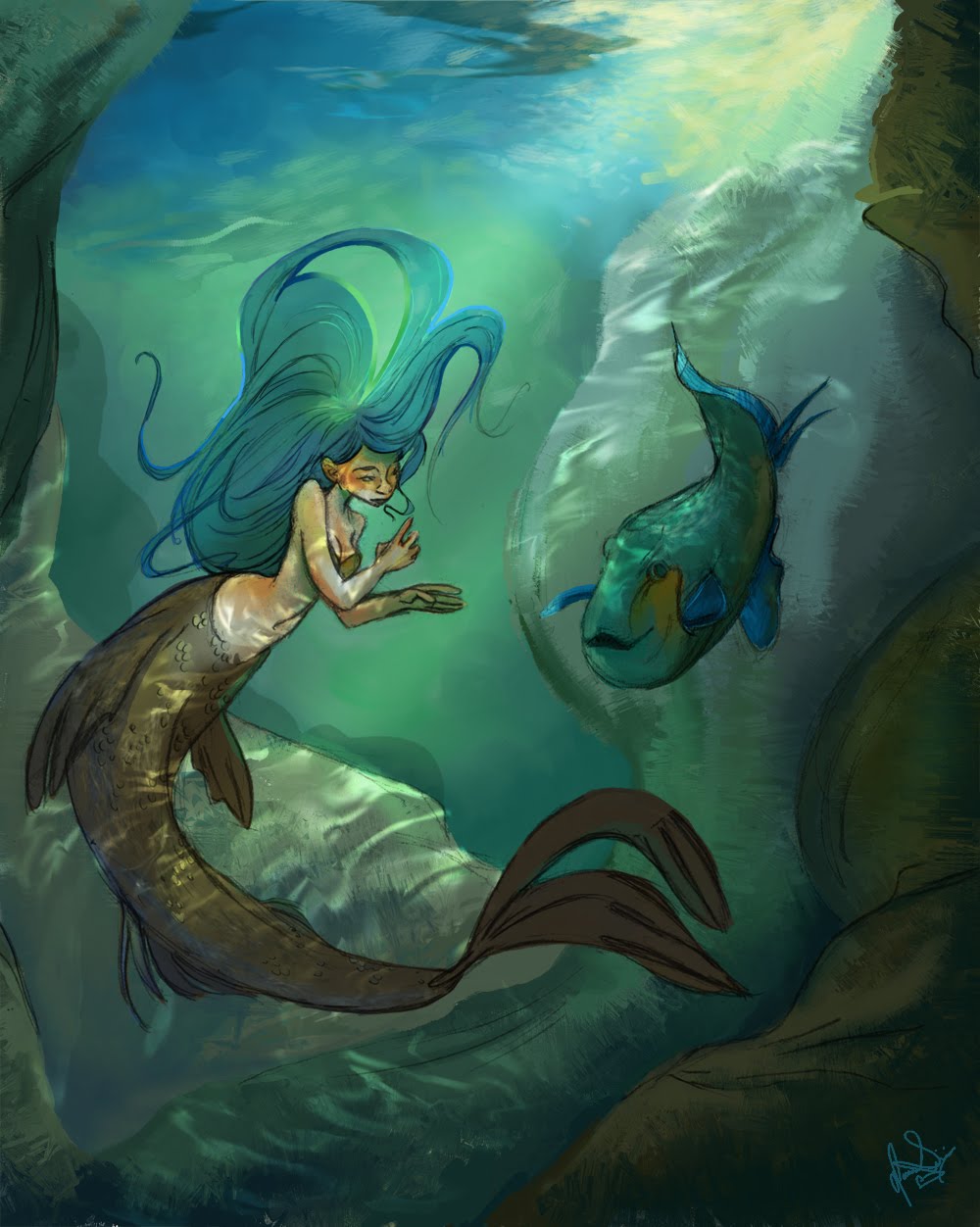 Jessa Sininger39;s Art Blog: The Little Mermaid