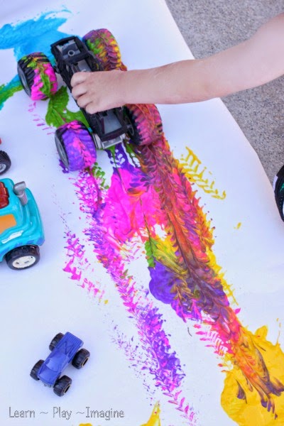 Painting with trucks