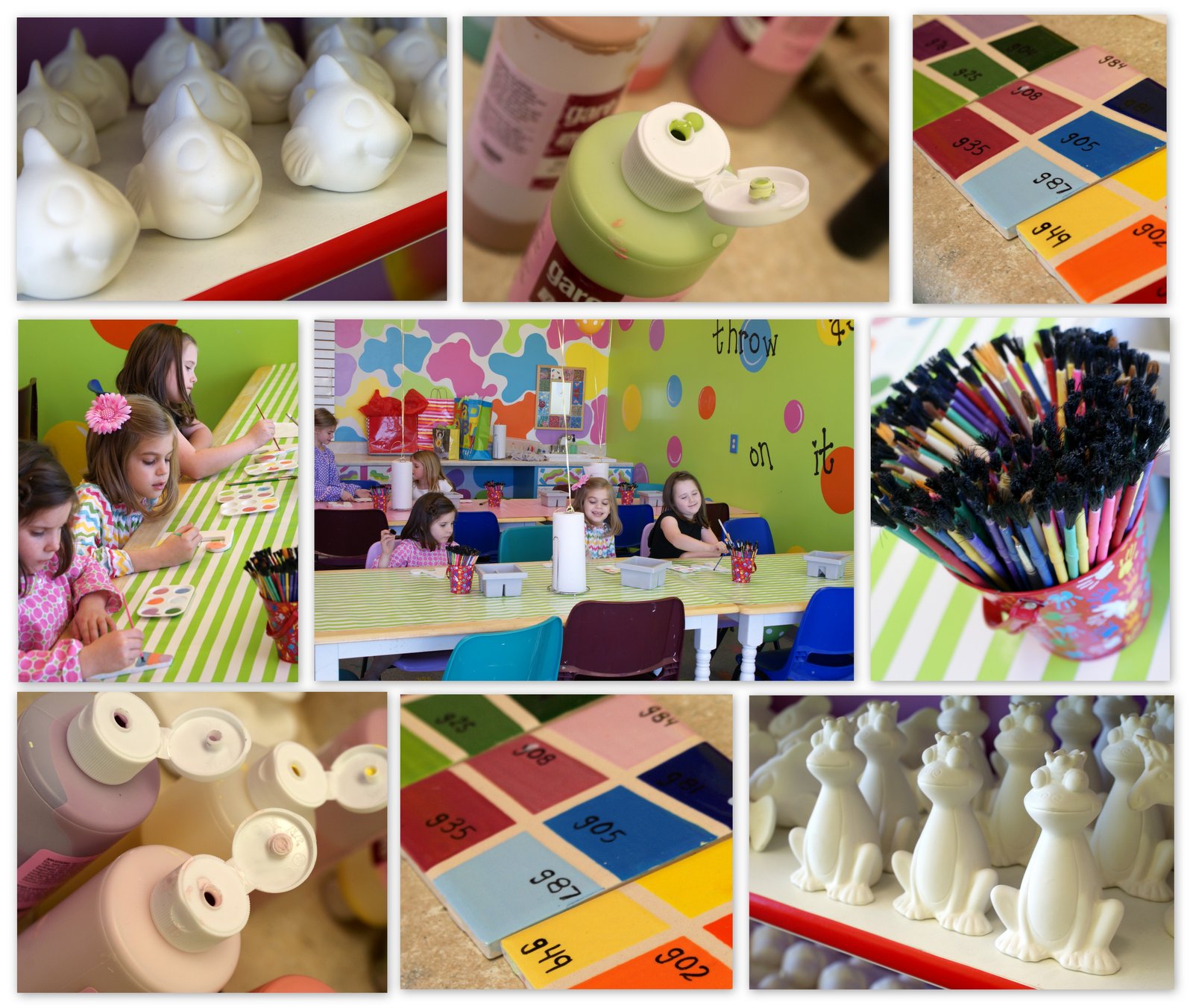 A Little Loveliness Emma's Pottery Painting Birthday Party