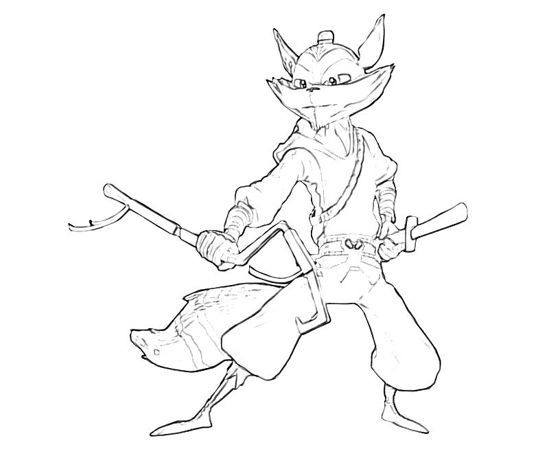 Sly Cooper Coloring Pages sly cooper coloring pages free coloring pages