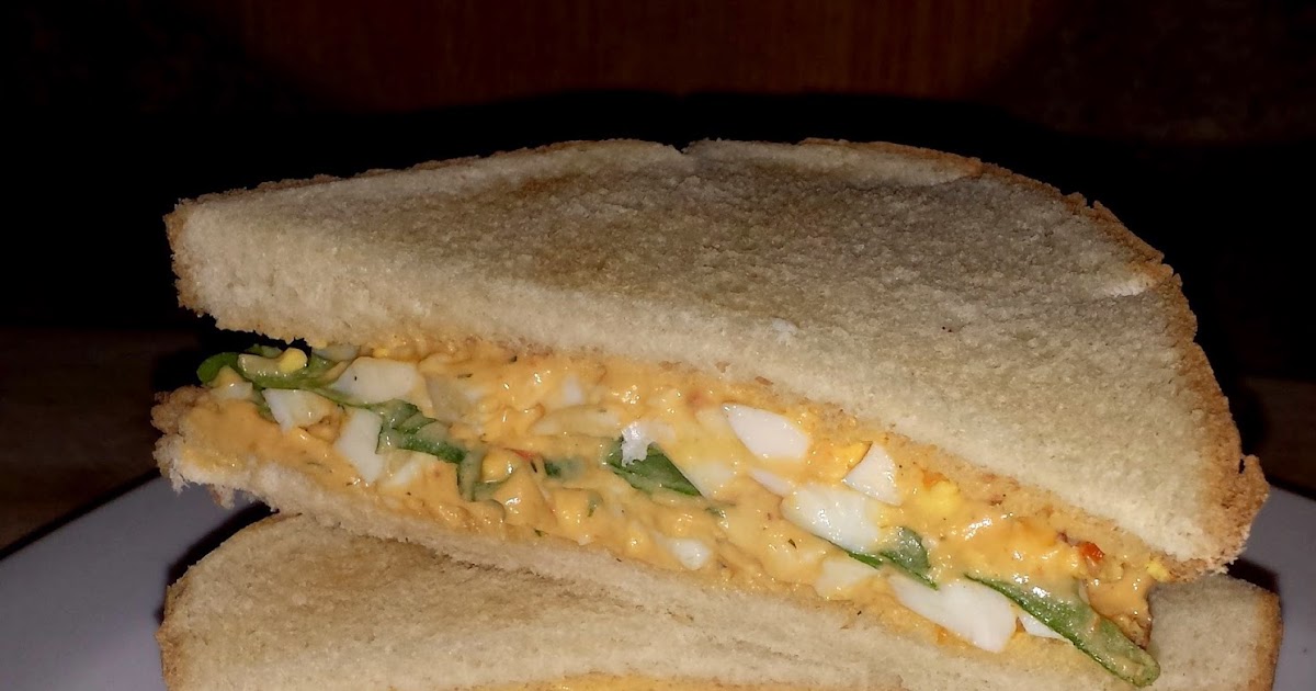 Rebecca's Amazing Creations Bacon Mustard Egg Salad Sandwich with Arugula