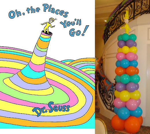 Capital Balloon Studios Oh The Places You Ll Go Dr Seuss