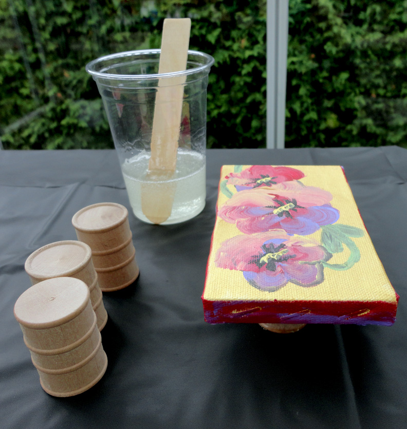 Resin Crafts Resin On Canvas Two Techniques