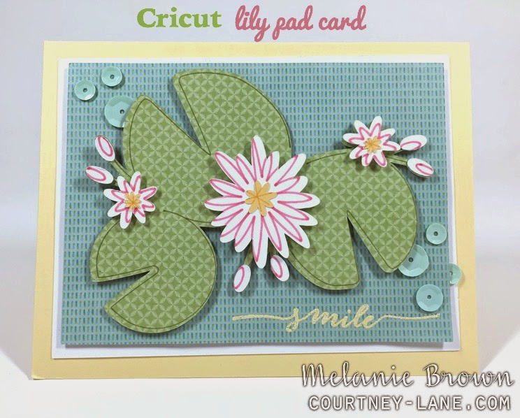Cricut Lily Pad card