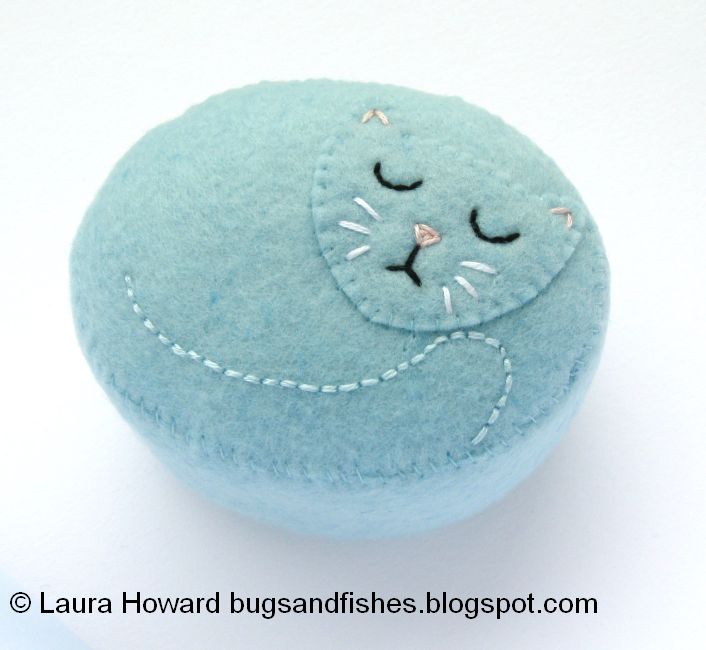 Bugs and Fishes by Lupin How To Make a Cute Cat Pincushion