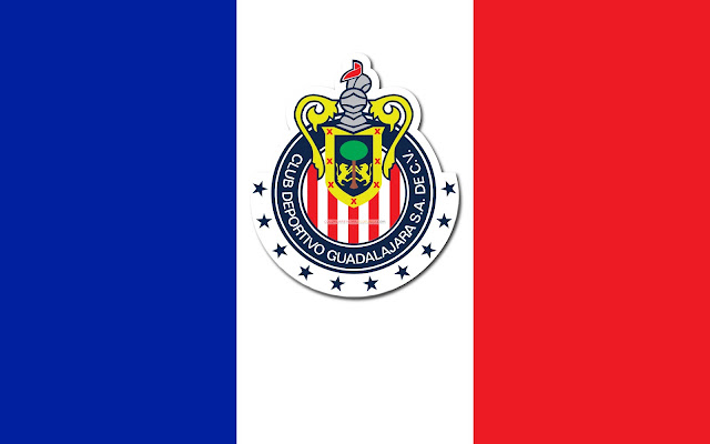 Bandera del Club Deportivo Guadalajara con Escudo