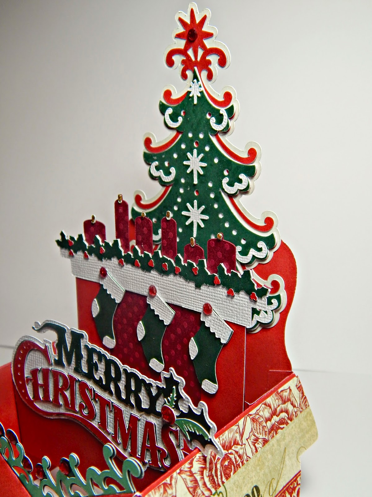 Busy with the Cricky Merry Christmas Festive Box Card