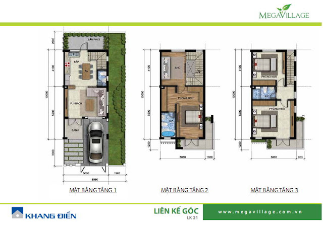 Thiết kế Nh&agrave; phố Mega Village