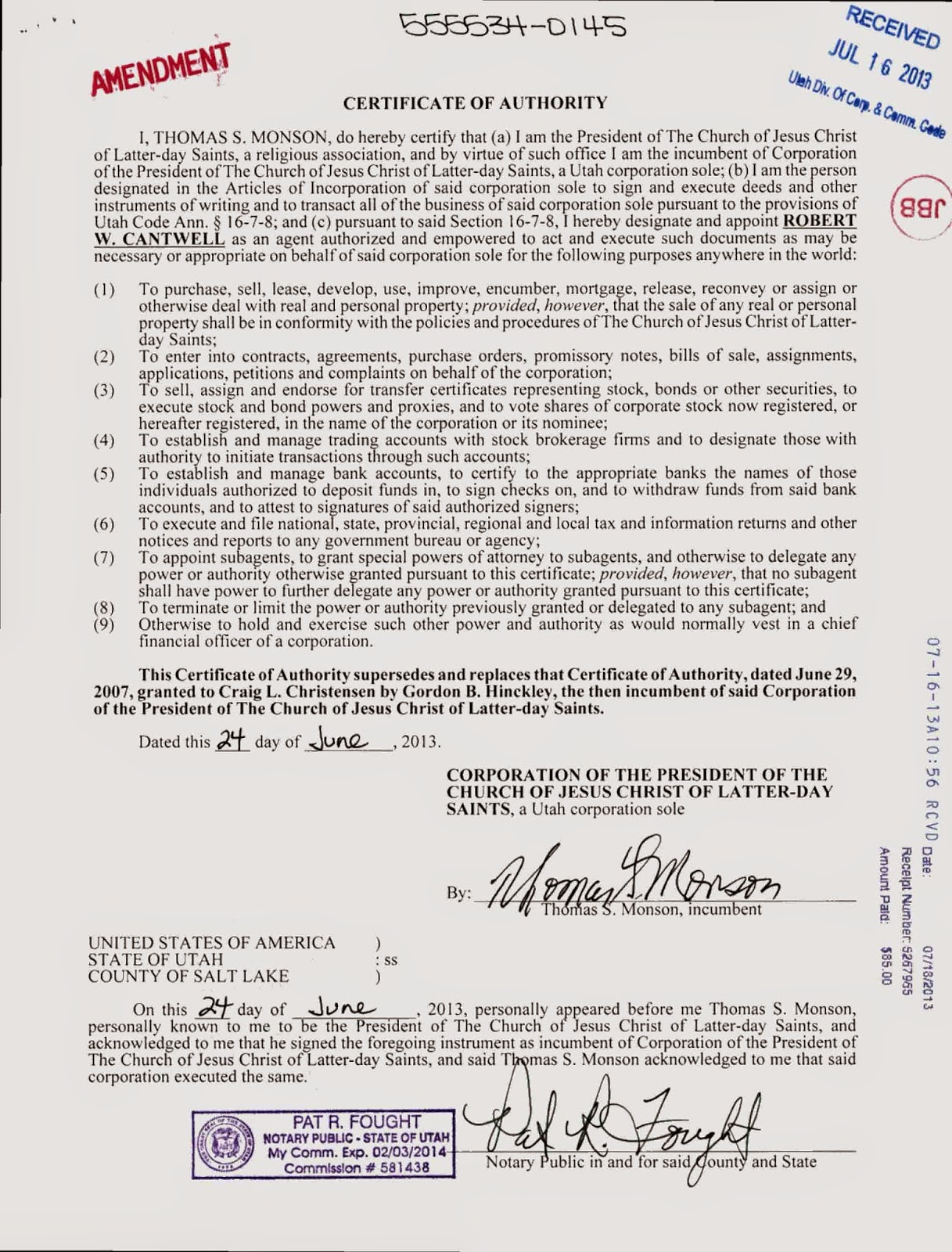 😊 What is a corporation sole. NRS CHAPTER 84. 20190120