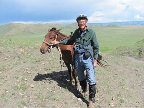 Photo of Howard in Mongolia