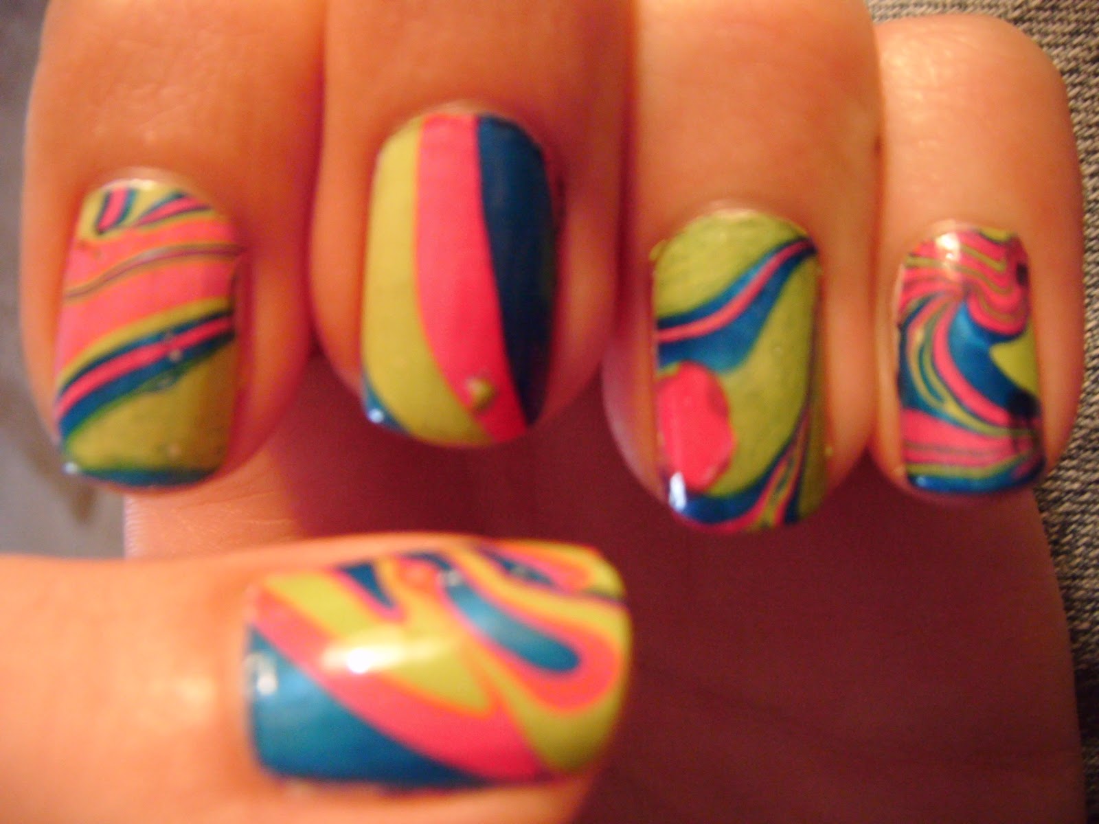 Marble Design Nails