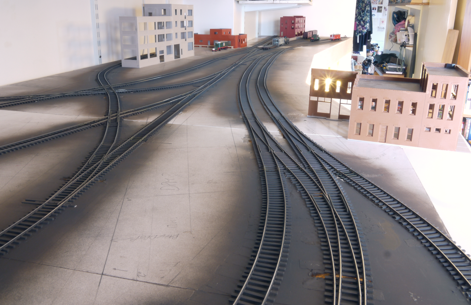 CNS&M interchange yard Model Railroader Magazine Model Railroading
