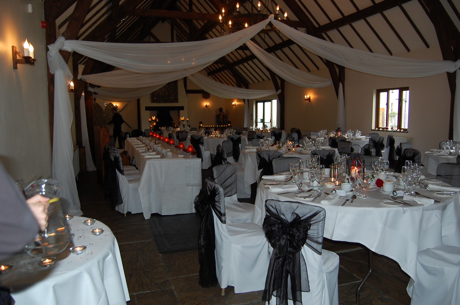 Burgundy Wedding Centrepieces