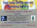 Food Safety Certification and Consulting Services