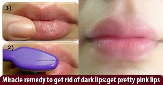 How do you lighten dark lips?