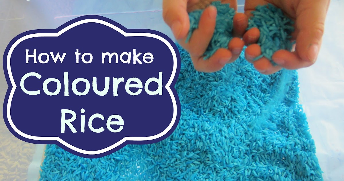 Learn with Play at Home How to Make Coloured Rice