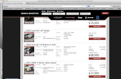 Eastchester Chrysler Jeep Dodge Ram Inventory Listing Page