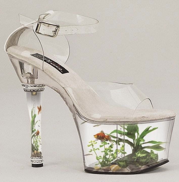 Amazing High Heels Shoes with Fish in them Fashionate Trends