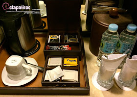 Intercontinental Hotel Manila Complimentary water, tea and coffee