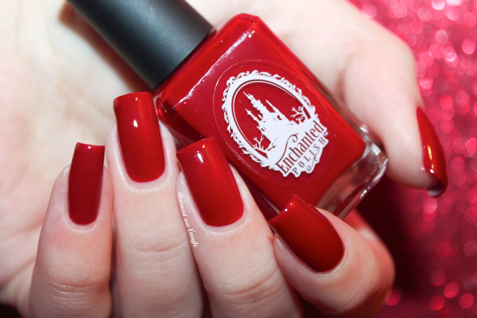 Swatch of the nail polish "Valentine" from Enchanted Polish