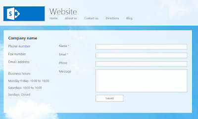 SharePoint Online Contact Us Form