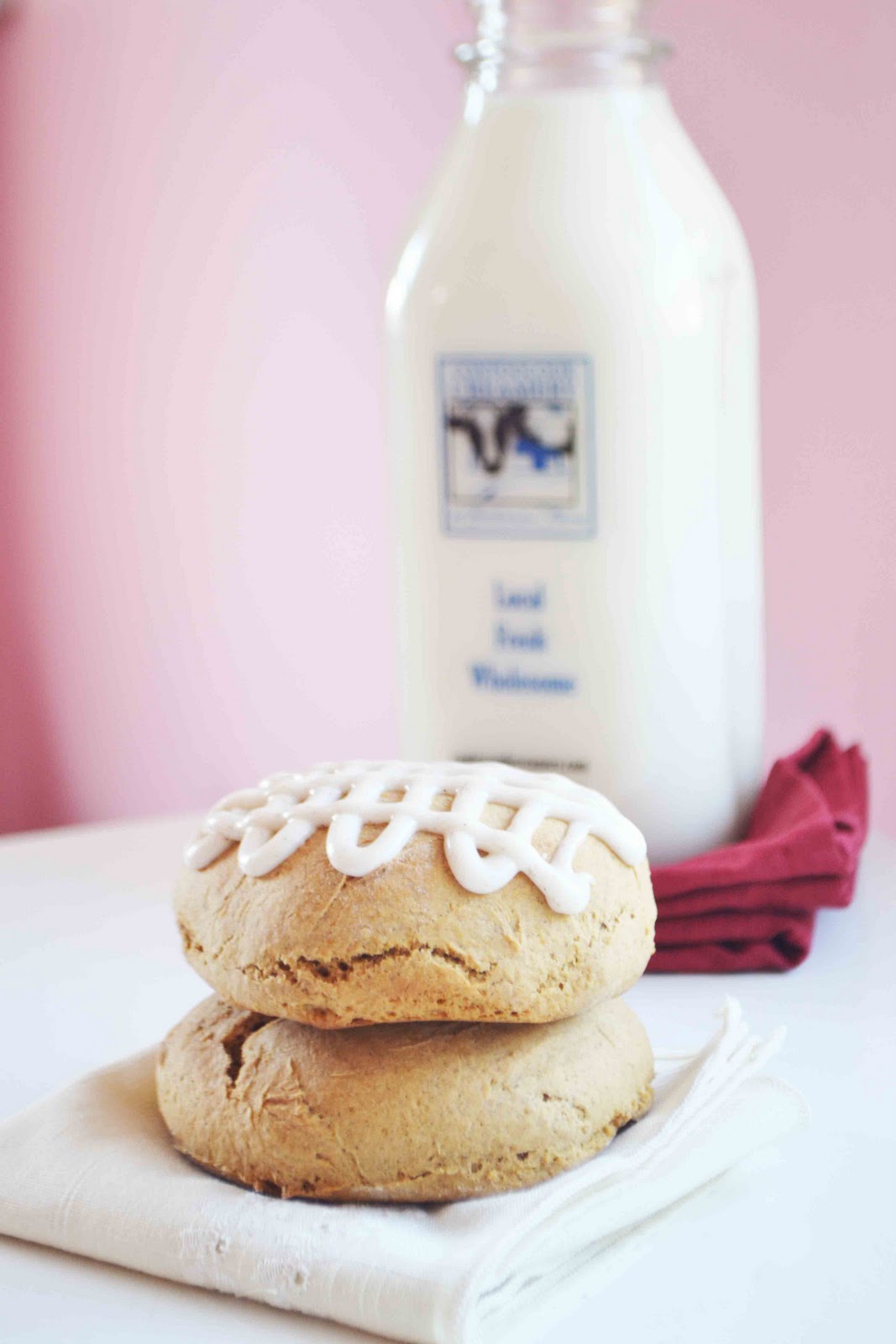 Ginger Molassas Scones w/ Cinnamon Glaze Baked New England