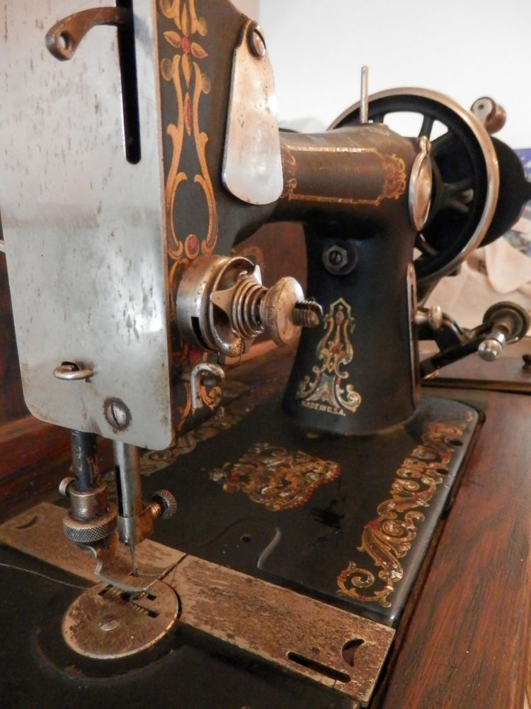 Charlotte Scott Textile Artist Handcranked Unity Sewing Machine aka
