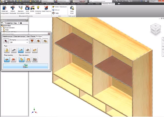 Video tutorial drawings furniture wood cabinet with 3D ... Video tutorial drawi