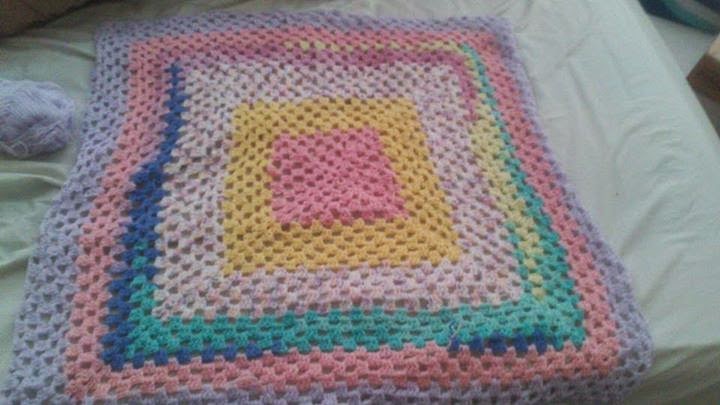the first ever crochet blankie