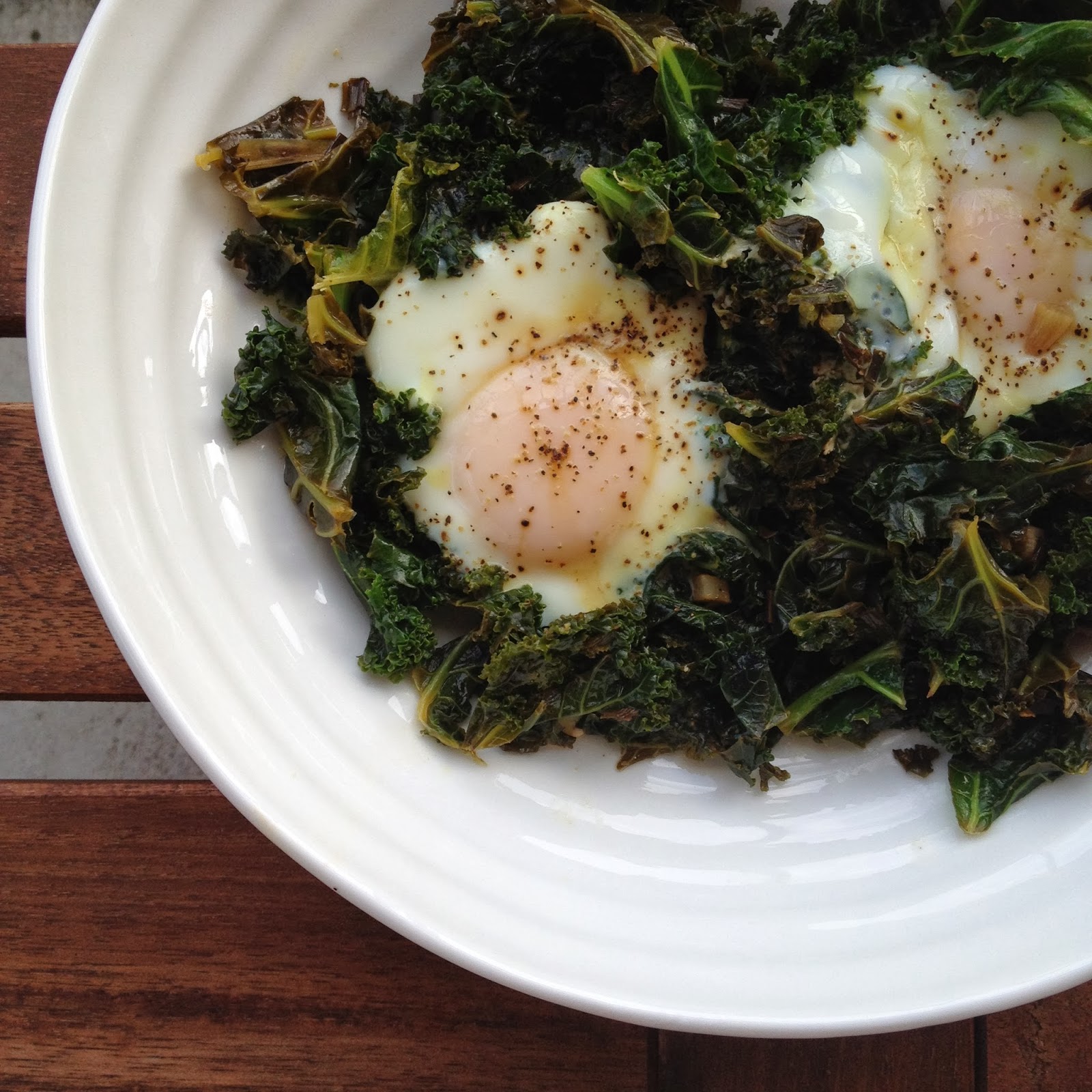 Chelsea's Health kale & eggs