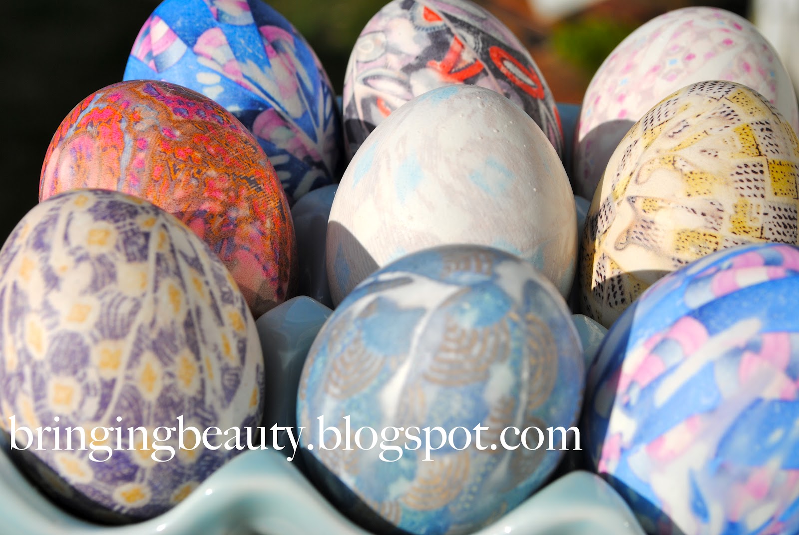 Bringing Beauty Silk Dyed Eggs