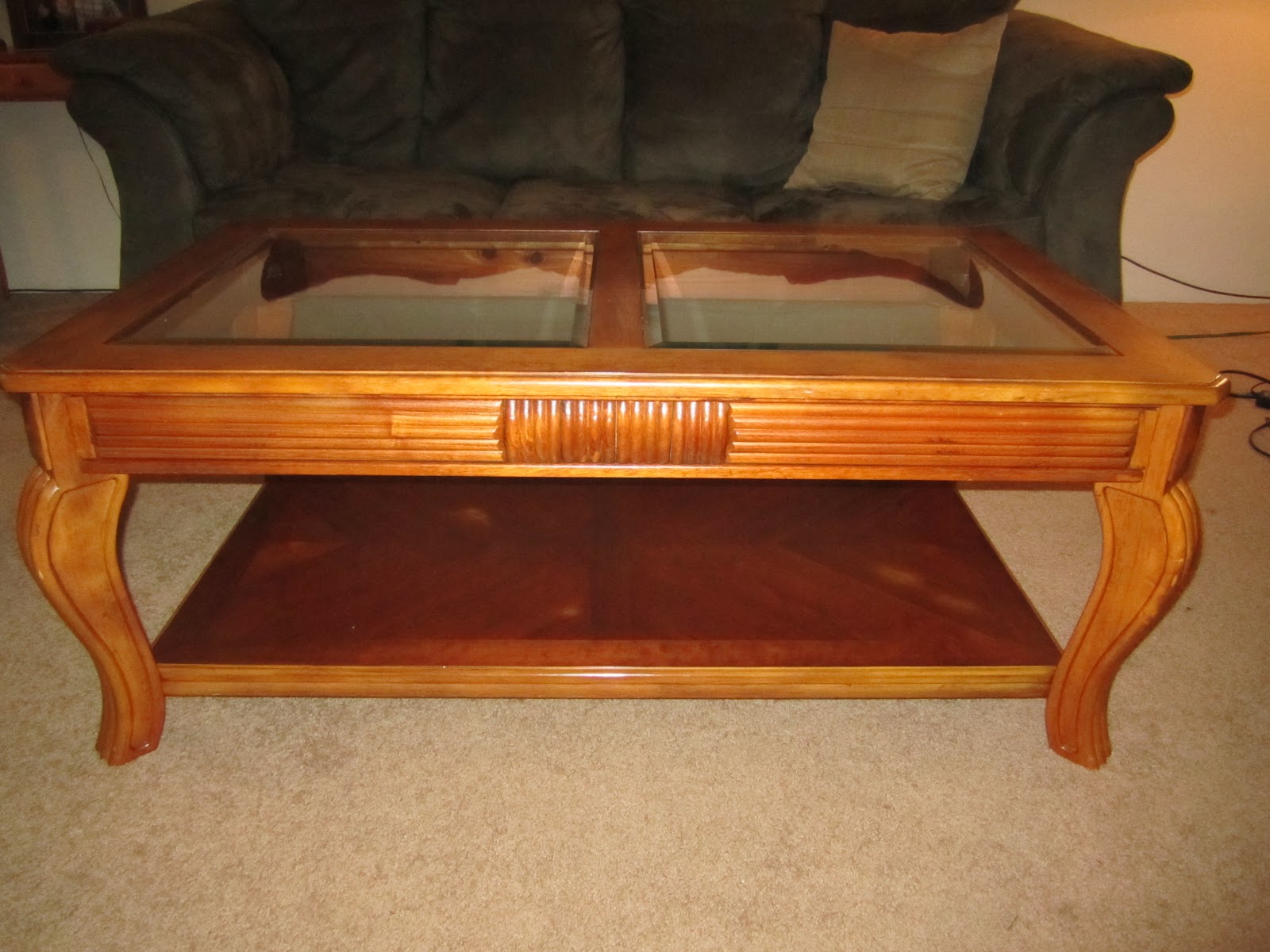 Shades of Serenity Cream Coffee Table