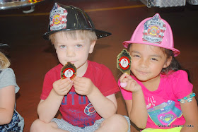 fire man birthday party at a fire station