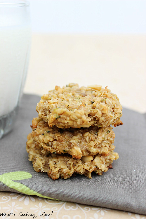 Zucchini Banana Almond Breakfast Cookies Whats Cooking Love?