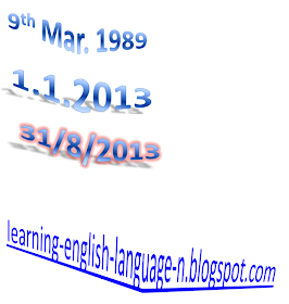 Learning English Language قراءة وكتابة التاريخ باللغة الانجليزية
