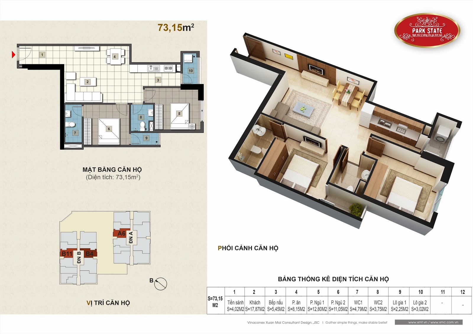 Sở hữu căn hộ chung cư cao cấp tại trung tâm quận Hà Đông chỉ với 900 triệu 008+Can+ho+73,15m2-V1