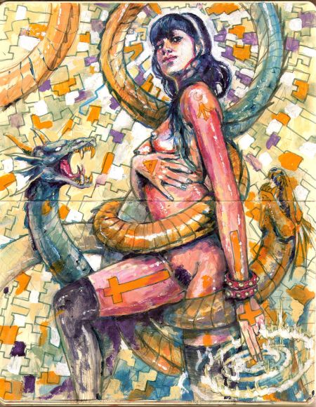 josan gonzalez ilustrações mulheres fantasia surreal