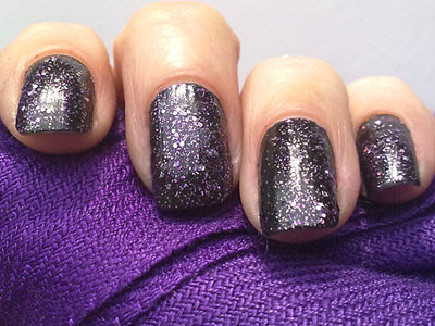 Laura Paige 43 Limited Edition Voodoo Violet Layered Over Avon Matte Black