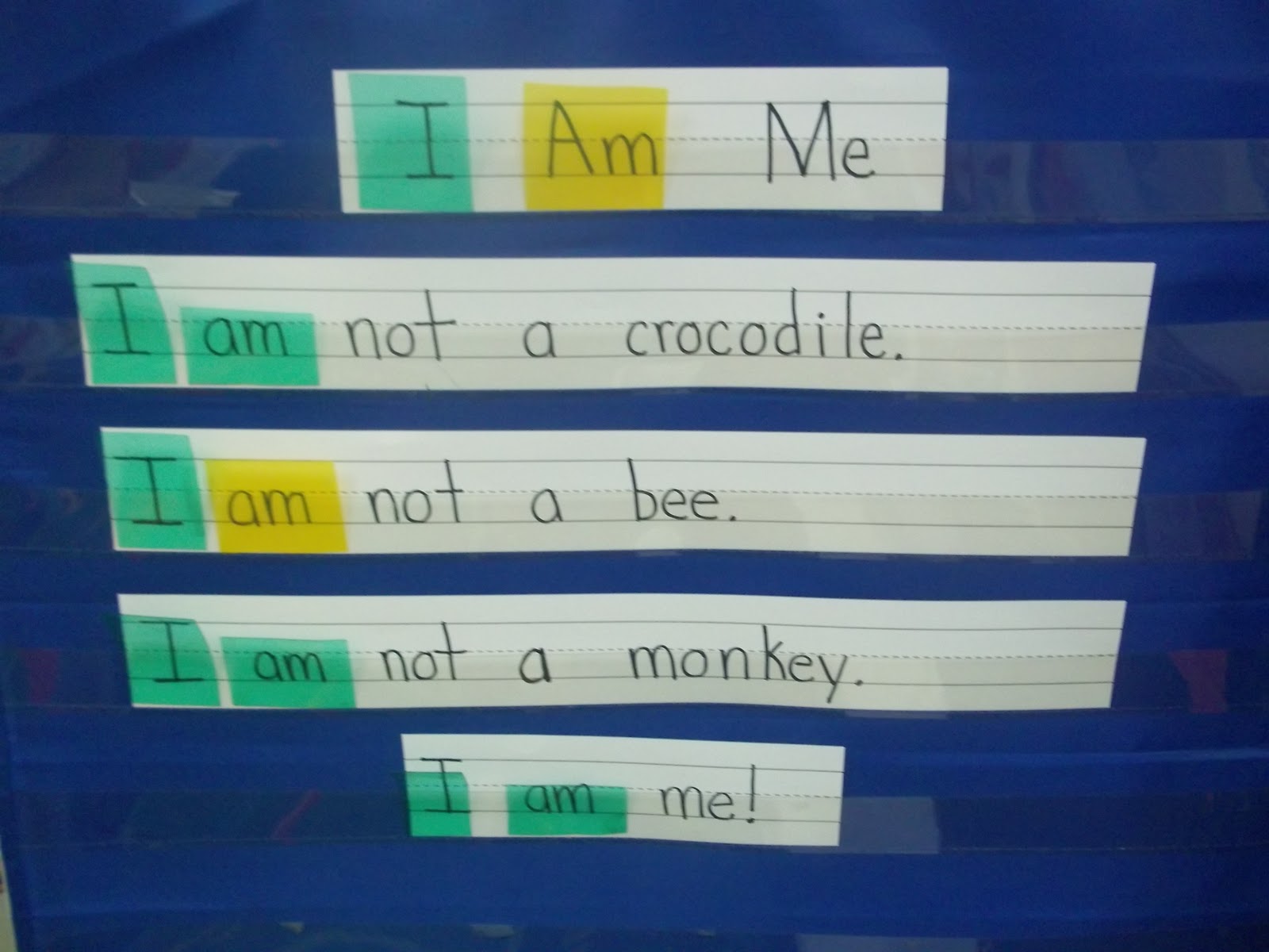 Mrs. Wood's Kindergarten Class Word Wall Work