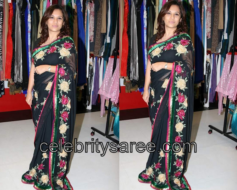 Embroidery saree designed by jaya mishra  saree blouse patterns