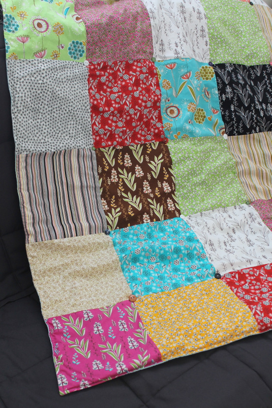 Sew Chatty: {Sewing Room Update: Quilted Throw & Pillow Covers}