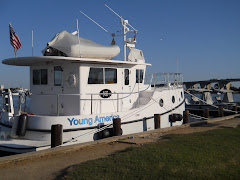 Hard aground after the Kent Narrows fair.  And the tide came back so we could get underway.