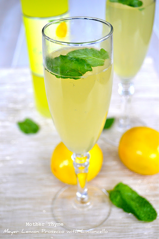 Meyer Lemon Prosecco with Limoncello - Mother Thyme