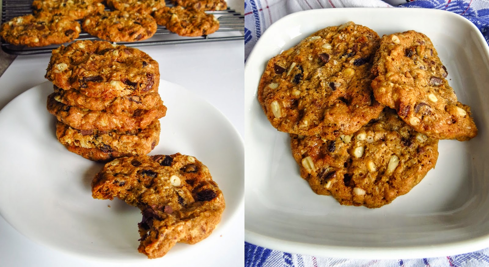 OnTheMoveIn the Galley Oatmeal Crunch Cookies with Nuts and Chocolate