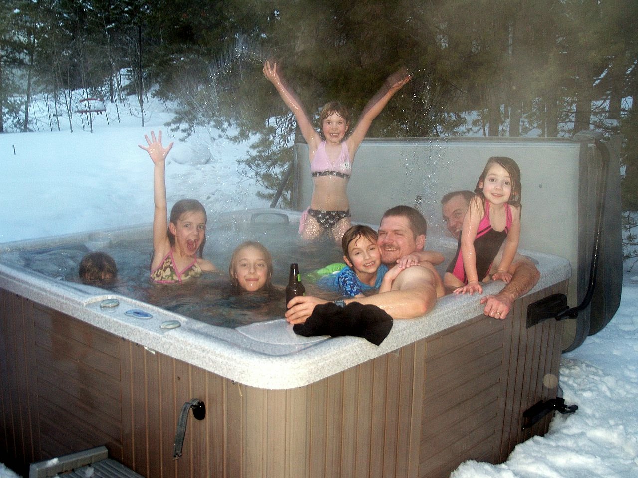 New England and Hot Tubs in The Winter.... Winter Hot Tubing is Fun