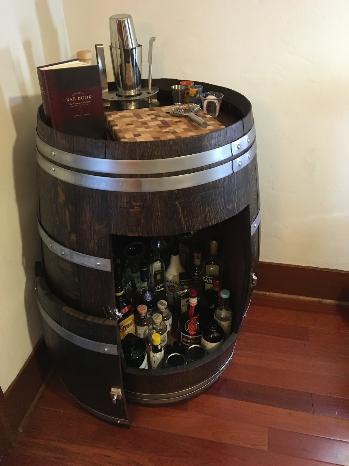 Wine barrel liquor (or, the neverending project) Steph and Ben's Travels