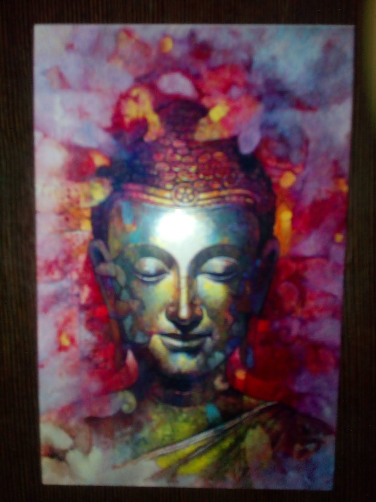 A postcard-gift with Buddha's Statue image.