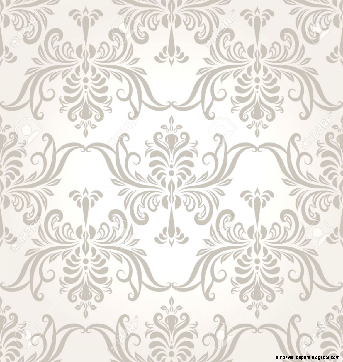 Vector Seamless Vintage Wallpaper Pattern On Gradient Background Vector Seamless Vintage Wallpaper Pattern On Gradient Background