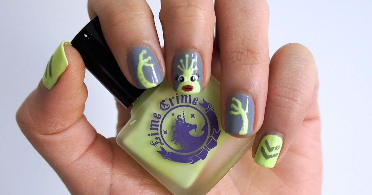 Quick and Easy Alien Nail Art - wide 3